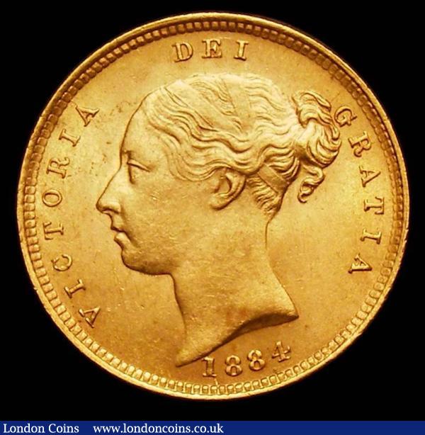 Half Sovereign 1884 Marsh 458, S.3861, Lustrous UNC, a very pleasing example, the reverse virtually free from contact marks and would enhance any quality Half Sovereign collection, in an LCGS holder and graded LCGS 80 : English Coins : Auction 185 : Lot 1762