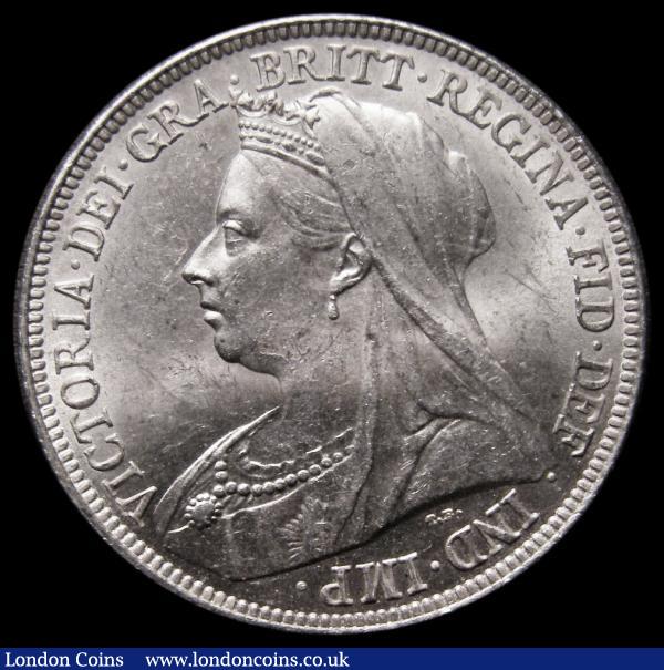 Shilling 1894 Large Letters on obverse, ESC 1363, Bull 3156, Davies 1014 dies 2A, Lustrous UNC in an LCGS holder and graded LCGS 78, this date becoming more difficult to find in high grade : English Coins : Auction 185 : Lot 1812