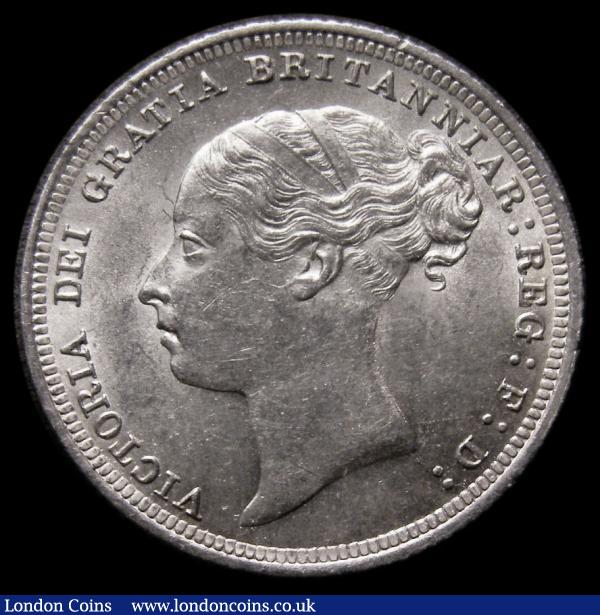Sixpence 1887 Young Head ESC 1750, Bull 3262, Lustrous UNC in an LCGS holder and graded LCGS 78 : English Coins : Auction 185 : Lot 1833