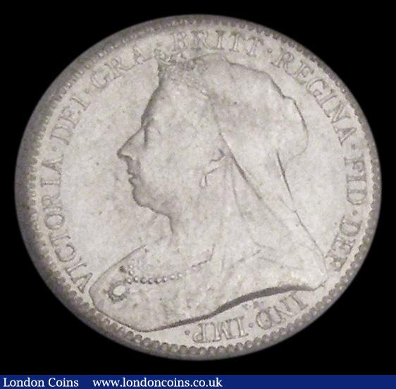 Threepence 1893 Veiled Head ESC 2104, Bull 3444, BU with beautiful lustre, in an LCGS holder and graded LCGS 90, very few currency coins of any type attain grade 90, those such coins number just fractions of 1% of all survivors  : English Coins : Auction 185 : Lot 1856