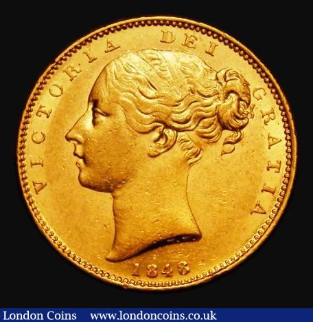 Sovereign 1848 Large Head, Marsh 31, S.3852C EF/GEF in an LCGS holder and graded LCGS 65 : English Coins : Auction 185 : Lot 1886