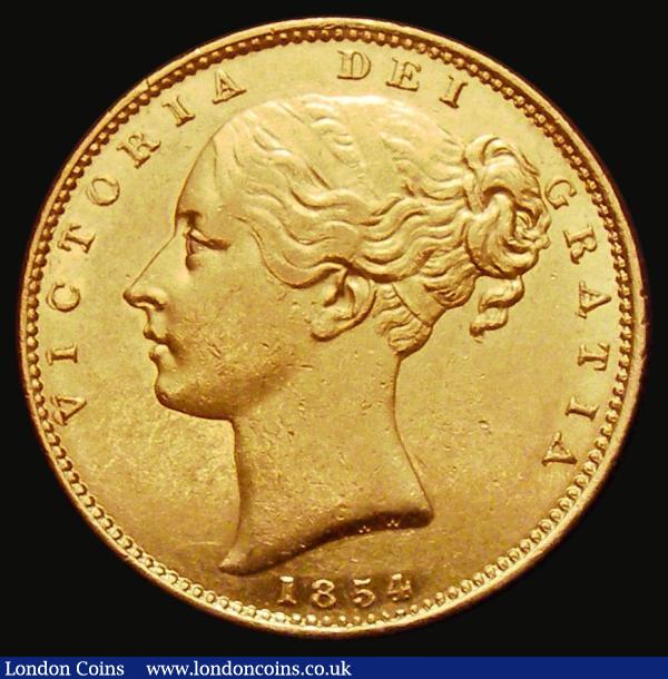 Sovereign 1854 WW Incuse on truncation, Marsh 37, S.3852D, LCGS Variety 02, EF in an LCGS holder and graded LCGS 65 : English Coins : Auction 185 : Lot 1892