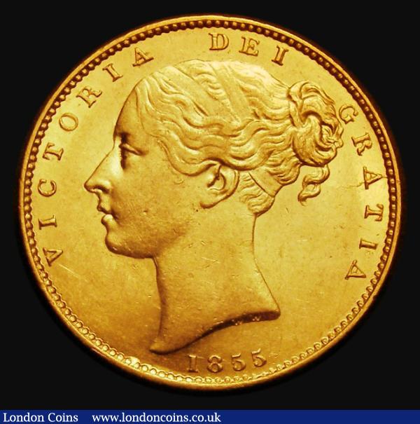 Sovereign 1855 WW incuse, Marsh 38, S.3852D, EF/GEF in an LCGS holder and graded LCGS 65 : English Coins : Auction 185 : Lot 1894