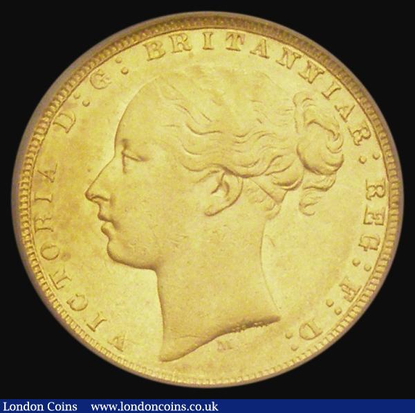 Sovereign 1872M George and the Dragon, Marsh 94, S.3857, EF in an LCGS holder and graded LCGS 65 : English Coins : Auction 185 : Lot 1915