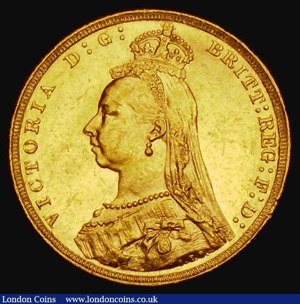 Sovereign 1890 G: of D:G: closer to the crown, Marsh 128A, S.3866B, DISH L13, A/UNC and lustrous, a very pleasing example with excellent eye appeal : English Coins : Auction 185 : Lot 1990