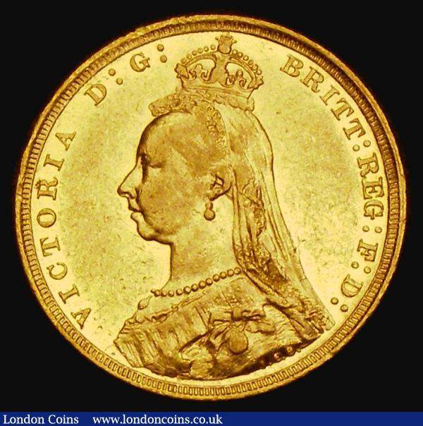 Sovereign 1890S G: of D:G: closer to the crown, Marsh 141A, S.3868B, DISH S14, NEF/EF and lustrous : English Coins : Auction 185 : Lot 1992