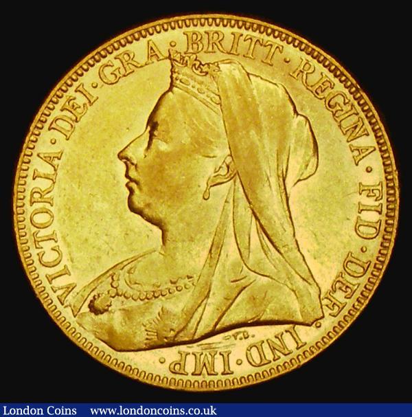 Sovereign 1897M Marsh 157, S.3875, NEF and lustrous with some heavier contact marks below the bust : English Coins : Auction 185 : Lot 2013