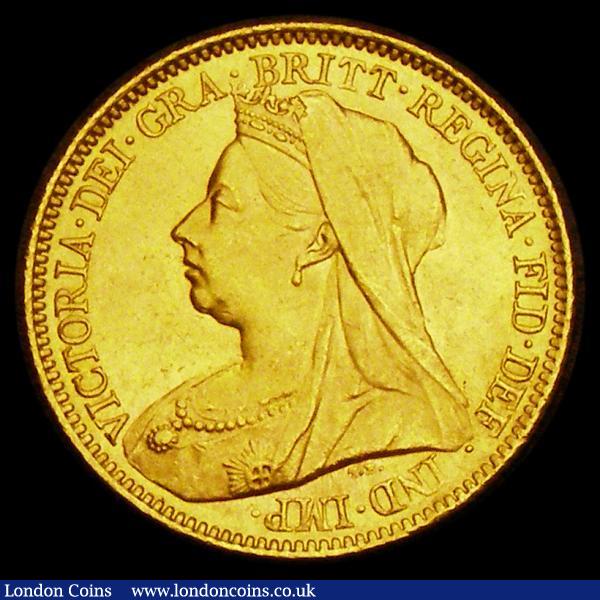 Half Sovereign 1901 Marsh 496, S.3878 UNC/AU and lustrous, the obverse with some contact marks to the veil, an eye-catching piece : English Coins : Auction 185 : Lot 2506