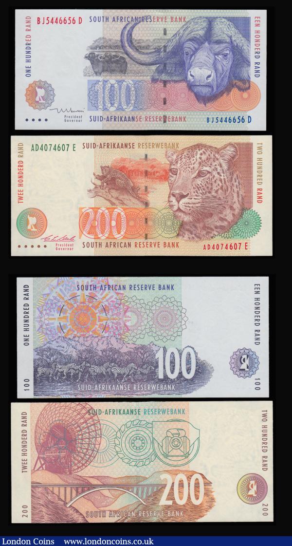 South Africa 1992-94 undated issue (5) 10,20,50,100 and 200 Rand Unc the 200 signed Stais the others Mboweni : World Banknotes : Auction 185 : Lot 623