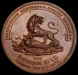 London Coins : A185 : Lot 1148 : The Reform Bill 1832 39mm diameter in copper by T. Halliday, Obverse: Conjoined heads of Earl Grey, ...