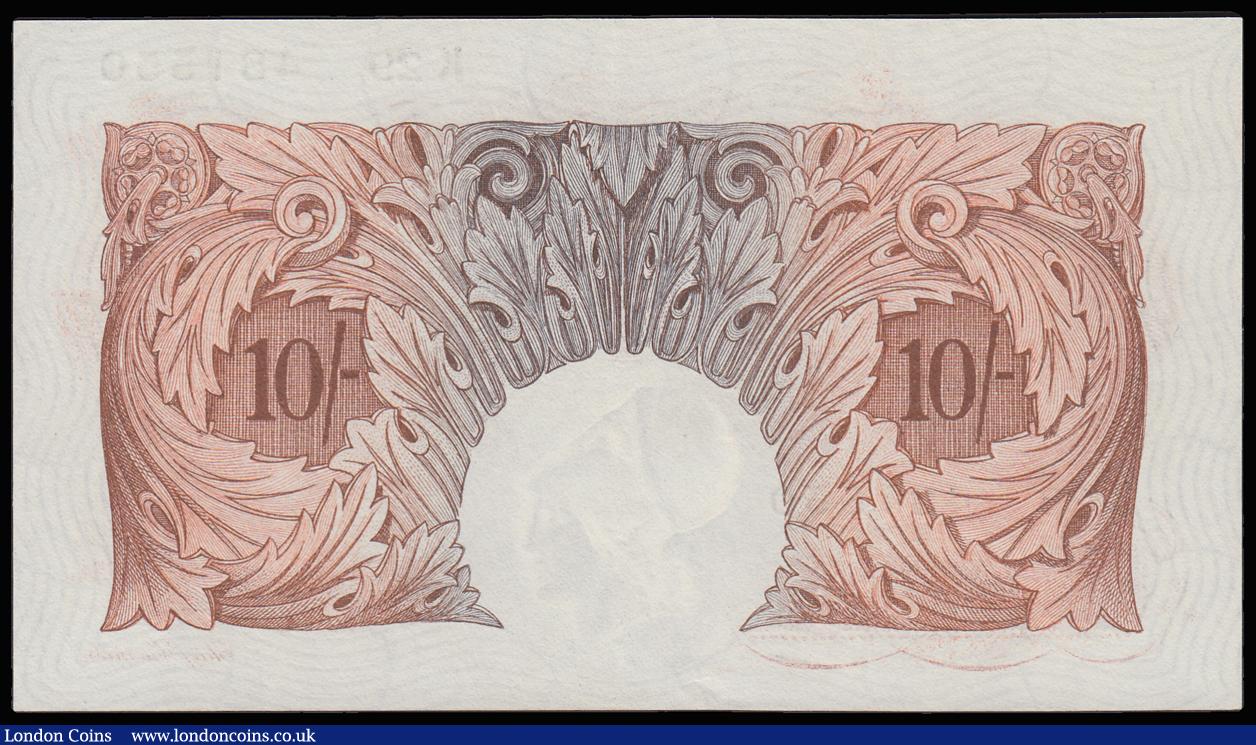 London Coins : A185 : Lot 122 : Ten Shillings Catterns 1930 B223 Last Series K29 481550 Good VF