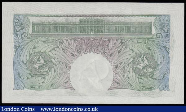 One Pound Catterns 1930 B225 M07 896608, about UNC : English Banknotes : Auction 185 : Lot 132