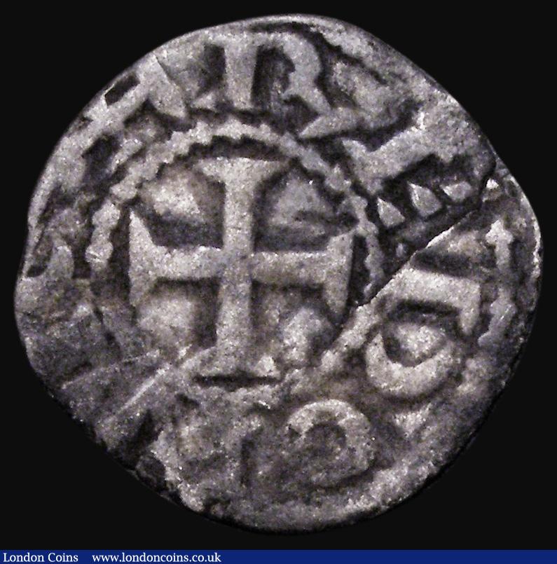 London Coins : A185 : Lot 1416 : French States - Brittany Denier Conan III, Duke of Brittany (1112-1148) Rennes Mint, Obverse: Letter...