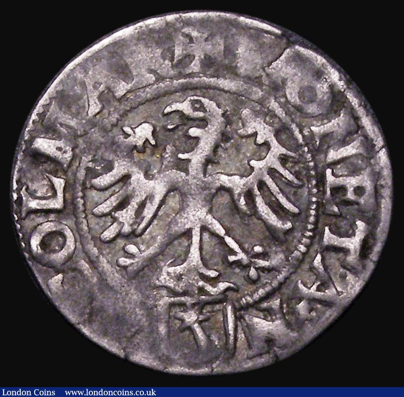 London Coins : A185 : Lot 1421 : French States - Colmar Double Vierer (1600-1660) KM#4, 1.29 grammes, Near Fine, weakly struck in pla...