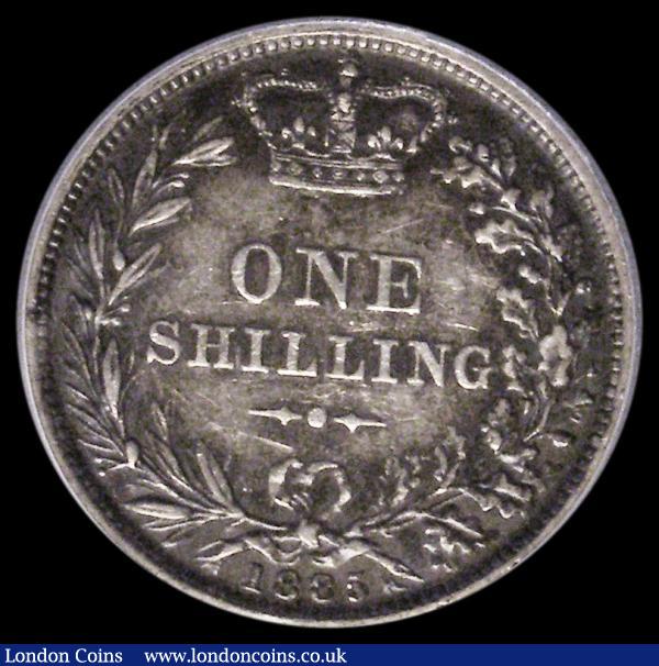 Shilling 1885 ESC 1345, Bull 3076 VF with dark tone, in an CGS holder and graded LCGS 50 : English Coins : Auction 185 : Lot 1803