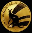 London Coins : A185 : Lot 1859 : Australia $100 Gold Kangaroo 2007P Reverse: Kangaroo left, at sunset, KM#1779, Gold One Ounce UNC