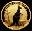 London Coins : A185 : Lot 1864 : Australia $100 Gold Kangaroo 2012P Reverse: Kangaroo standing right with Australian Outback Windmill...
