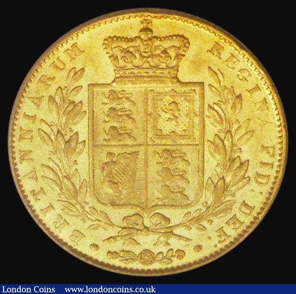 Sovereign 1843 Broken Second I in BRITANNIARUM the I missing it's top left serif and resembles a reversed 1, type as Marsh 26, S.3852, GVF in an LCGS holder and graded LCGS 55 : English Coins : Auction 185 : Lot 1881