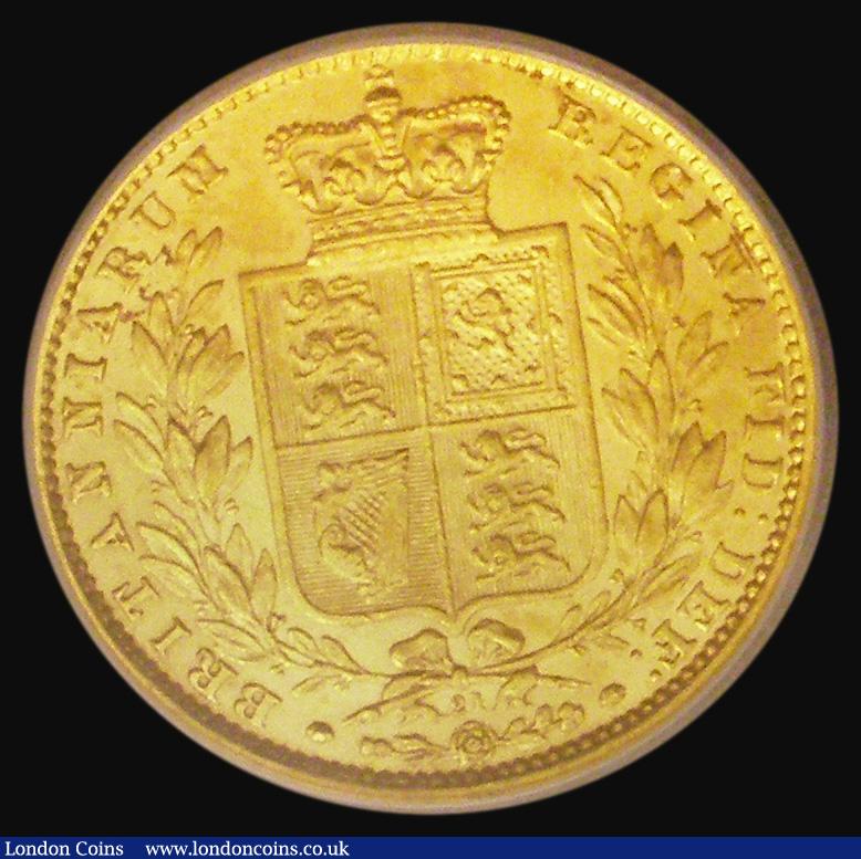 London Coins : A185 : Lot 1904 : Sovereign 1865 Marsh 50, S.3853, Die Number 21, EF in an LCGS holder and graded LCGS 65