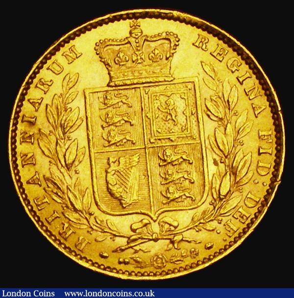 Sovereign 1872 Shield Reverse, No Die Number, Marsh 47, S.3853B, EF/GEF with some tiny rim nicks : English Coins : Auction 185 : Lot 1914