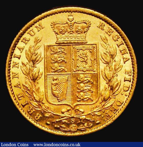 London Coins : A185 : Lot 1924 : Sovereign 1873S Shield EF.GEF the reverse particularly lustrous and sharp, in an LCGS holder and gra...