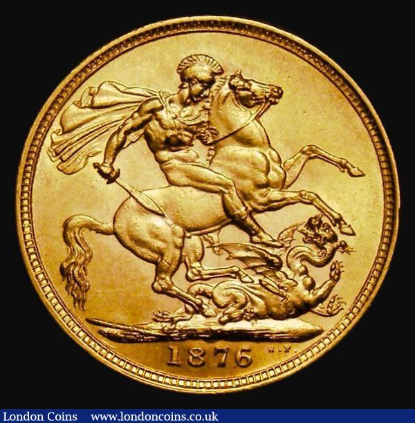 Sovereign 1876S George and the Dragon, Marsh 115, S.3858A, GEF in an LCGS holder and graded LCGS 70 : English Coins : Auction 185 : Lot 1934