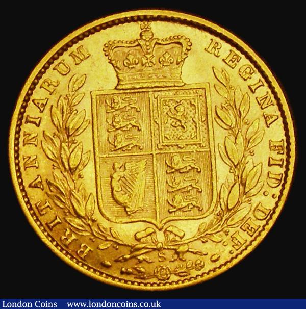 Sovereign 1877S Shield Reverse, Marsh 73, S.3855 VF/NEF : English Coins : Auction 185 : Lot 1936
