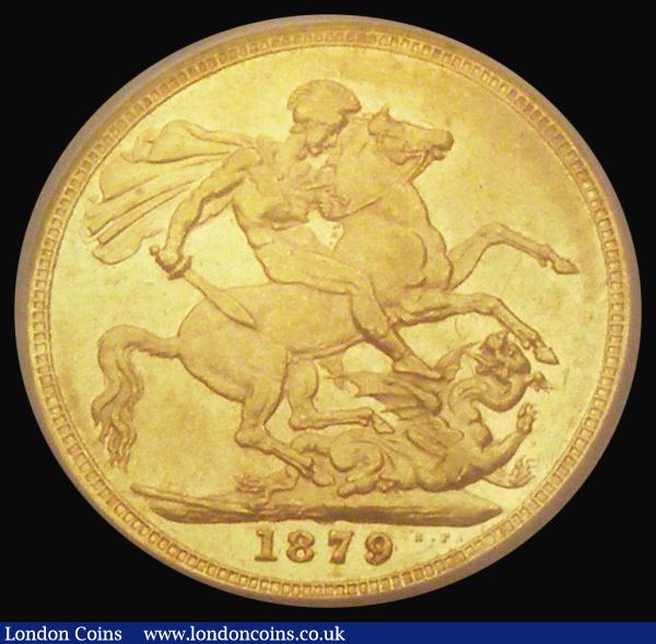 Sovereign 1879S George and the Dragon, Horse with Long Tail, Marsh 116, S.3858A, LCGS variety 06, GVF in an LCGS holder and graded LCGS 55 : English Coins : Auction 185 : Lot 1942