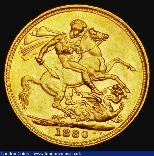 Sovereign 1880M George and the Dragon, Marsh 102, S.3857, NEF with some minor contact marks : English Coins : Auction 185 : Lot 1945
