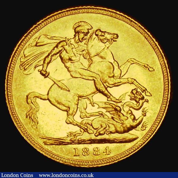 Sovereign 1884S George and the Dragon, Marsh 121, S.3858E, NEF with some contact marks and small rim nicks : English Coins : Auction 185 : Lot 1964