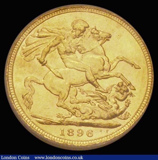 Sovereign 1896S Marsh 165, S.3877, A/UNC and lustrous, in an LCGS holder and graded LCGS 70 : English Coins : Auction 185 : Lot 2012