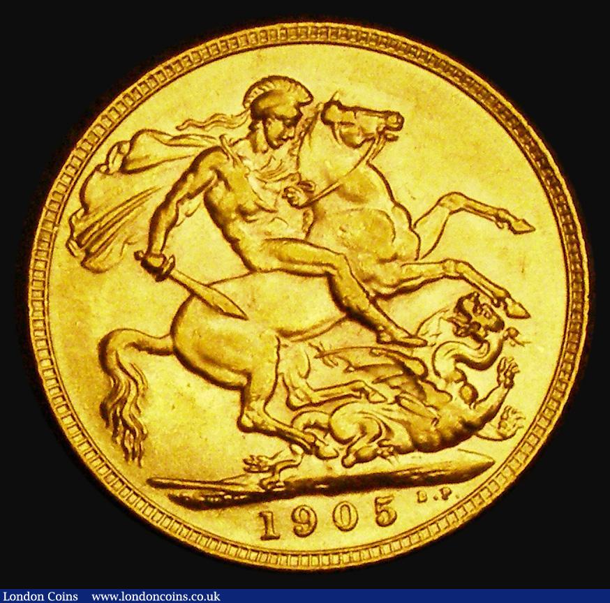 London Coins : A185 : Lot 2042 : Sovereign 1905 Marsh 177, S.3969 NEF
