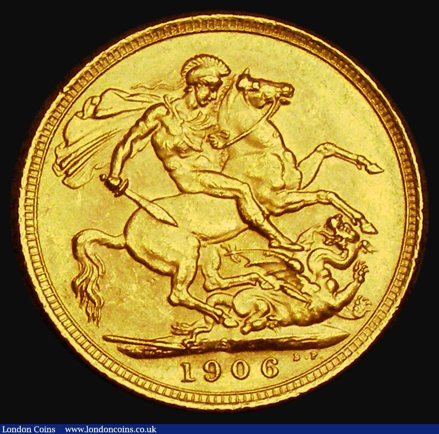 London Coins : A185 : Lot 2049 : Sovereign 1906S Marsh 208, S.3973, EF/Near EF with some light contact marks