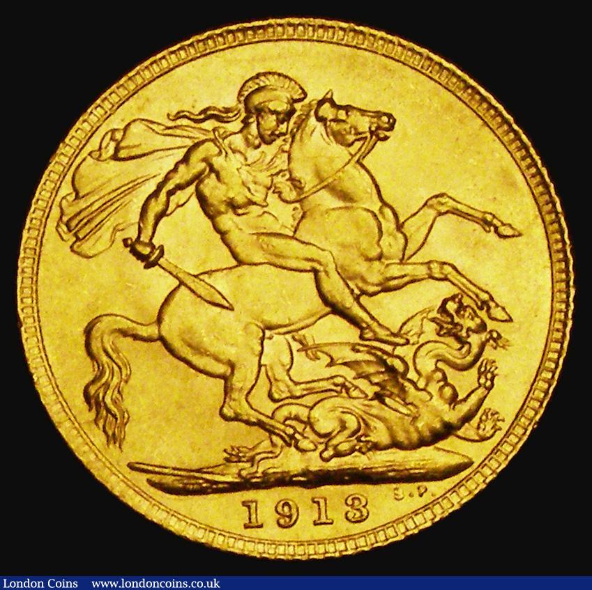 London Coins : A185 : Lot 2078 : Sovereign 1913 Marsh 215, S.3996, EF