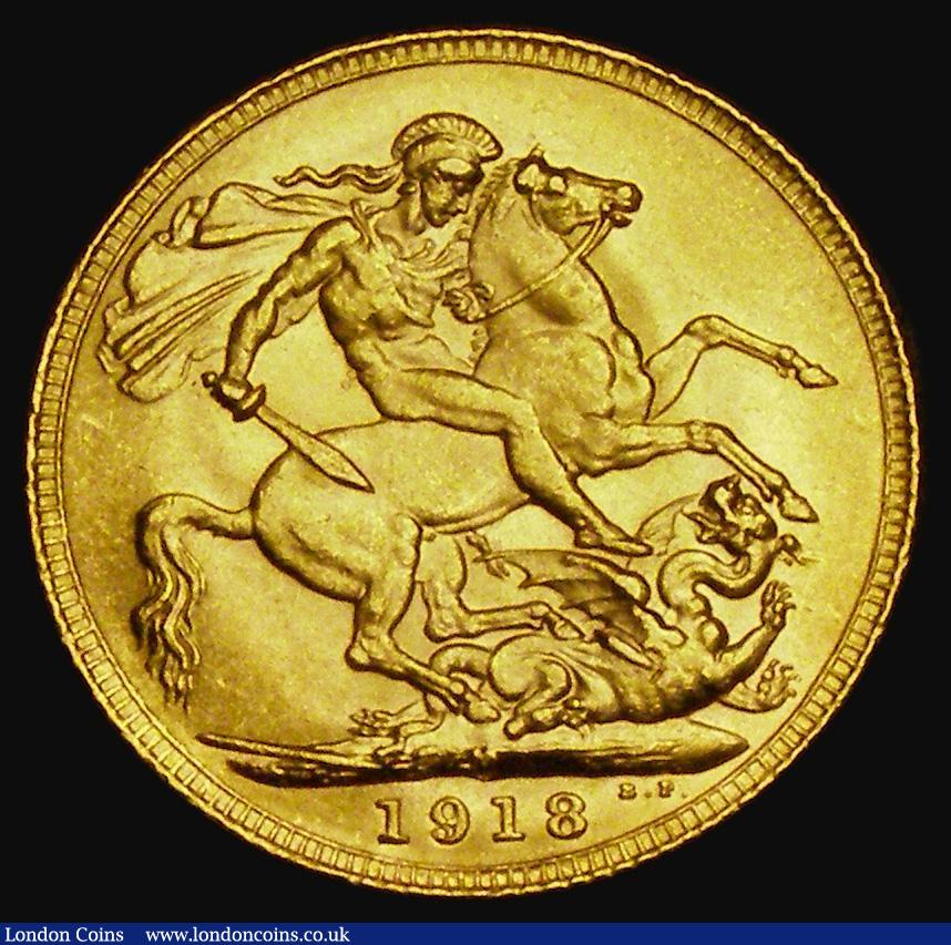 London Coins : A185 : Lot 2102 : Sovereign 1918M Marsh 236, S.3999, EF