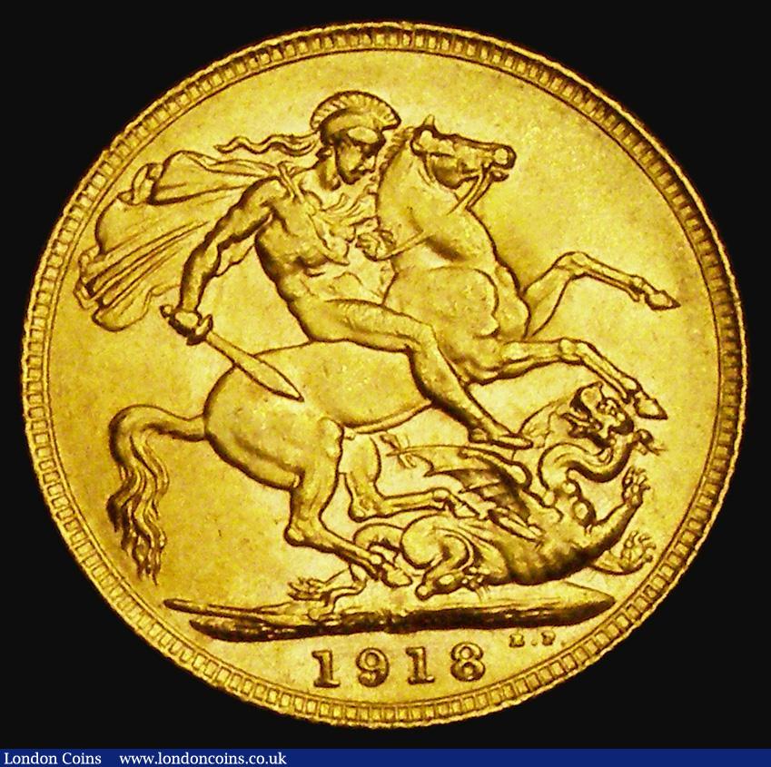 London Coins : A185 : Lot 2103 : Sovereign 1918P Marsh 257, S.4001, EF/NEF