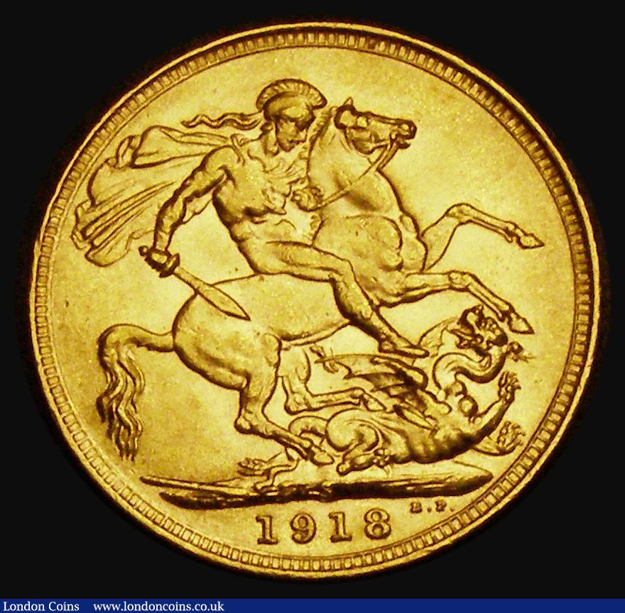 London Coins : A185 : Lot 2104 : Sovereign 1918S Marsh 278, S.4003, EF