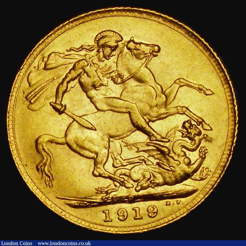 London Coins : A185 : Lot 2107 : Sovereign 1919P Marsh 258, S.4001, NEF/EF