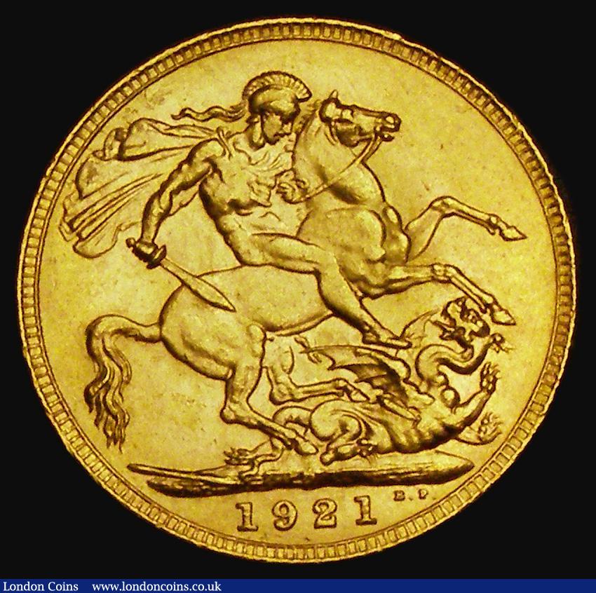 London Coins : A185 : Lot 2110 : Sovereign 1921P Marsh 260, S.4001, EF with some contact marks