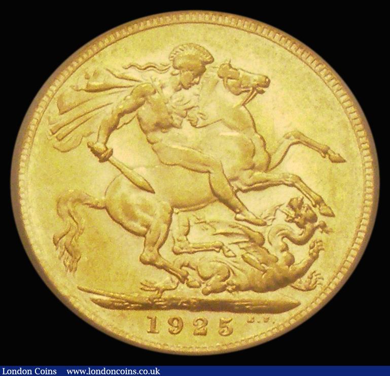 London Coins : A185 : Lot 2121 : Sovereign 1925P Marsh 264, S.4001, EF and lustrous in an LCGS holder and graded LCGS 65