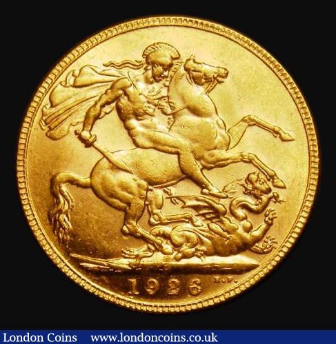 London Coins : A185 : Lot 2125 : Sovereign 1926P Marsh 265, S.4001, EF in an LCGS holder and graded LCGS 60, listed as Rare by Marsh/...