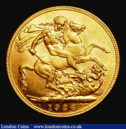 London Coins : A185 : Lot 2125 : Sovereign 1926P Marsh 265, S.4001, EF in an LCGS holder and graded LCGS 60, listed as Rare by Marsh/...