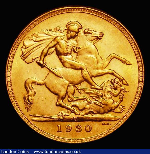 Sovereign 1930P Marsh 269, S.4002, EF/GEF and lustrous, in an LCGS holder and graded LCGS 70, listed as rare by Marsh/Hill : English Coins : Auction 185 : Lot 2136