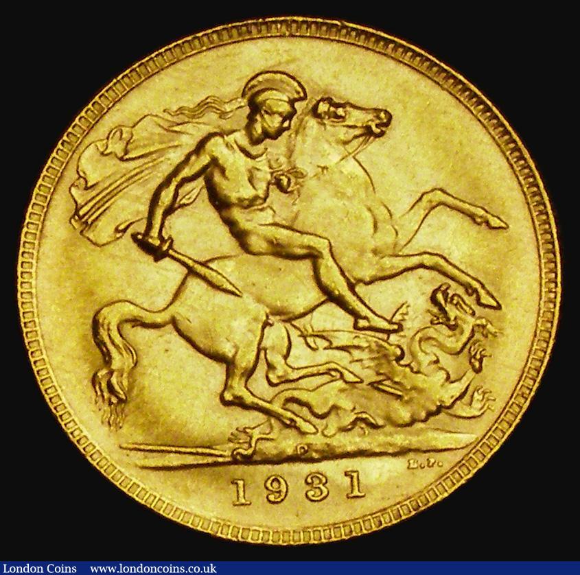 London Coins : A185 : Lot 2139 : Sovereign 1931P Marsh 270, S.4002, GEF and lustrous