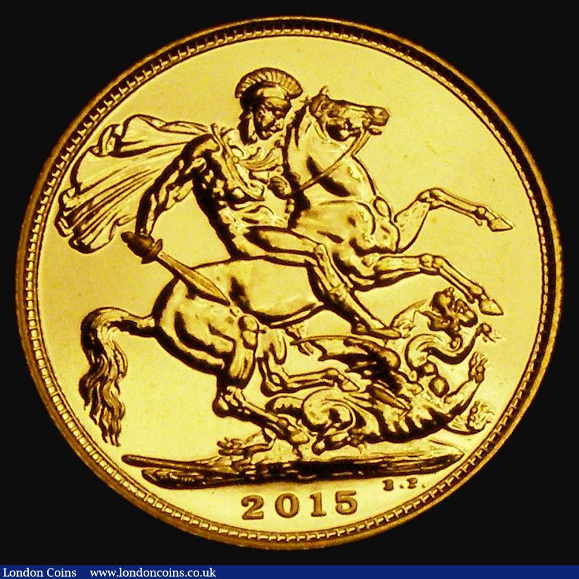 London Coins : A185 : Lot 2173 : Sovereign 2015 Ian Rank-Broadley portrait, Marsh 341, S.SC7, BU 