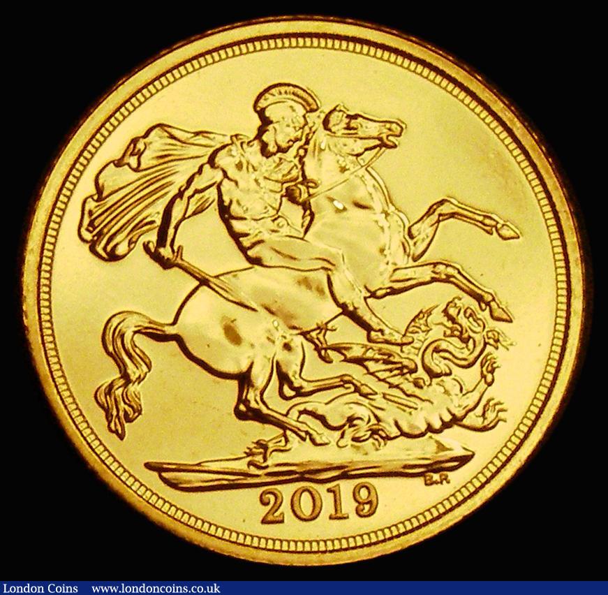 London Coins : A185 : Lot 2177 : Sovereign 2019 Marsh 355, S.SC9, Lustrous UNC with the odd small tone spot