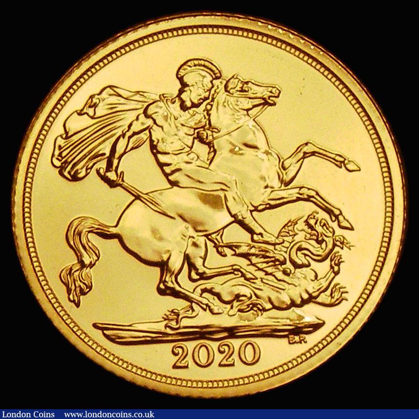 London Coins : A185 : Lot 2178 : Sovereign 2020 Marsh 358, S.SC9, Lustrous UNC with some light tone in places
