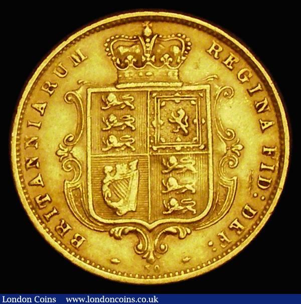 Half Sovereign 1876 Wide Ribbon, Marsh 451, S.3860D, Die Number 30, the obverse with some thin scratches, the reverse with a heavier contact mark in the field : English Coins : Auction 185 : Lot 2491