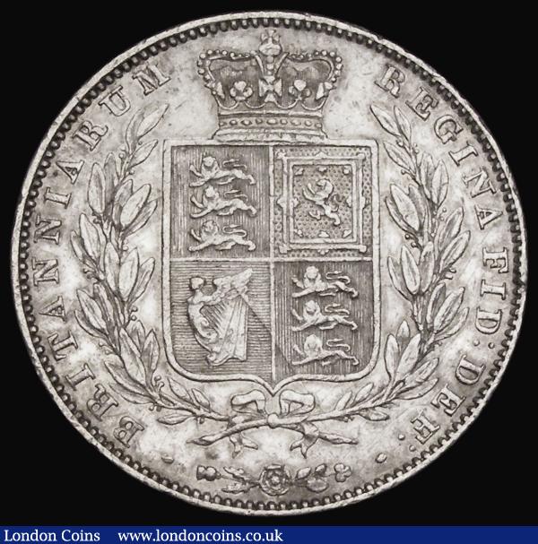 Halfcrown 1850 ESC 684, Bull 2733 NVF with an small edge knock : English Coins : Auction 185 : Lot 2552