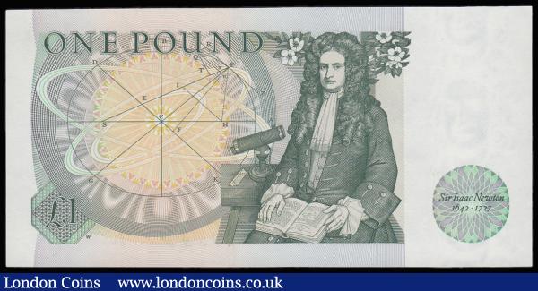 One Pound Somerset B341 issued 1981 very first run AN01 001574 UNC : English Banknotes : Auction 185 : Lot 294